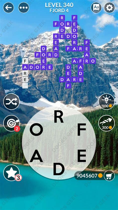 Wordscapes Level 340 Answers.